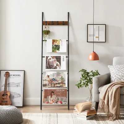Vasagle LLS016B01 LLS016B01 5 Tier 44 X 160 Cm Slanted Ladder Shelf...