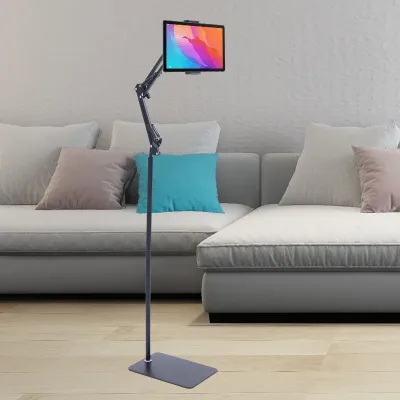 Universal Ipad Stand Floor Tablet Bracket Adjustable Flexible Rotat...