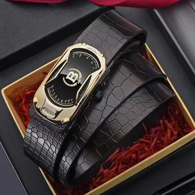 New Product Belt MEN'S High Quality Toothless Automatic Buckle Casual Men Belt MEN'S Business Fashion Belt