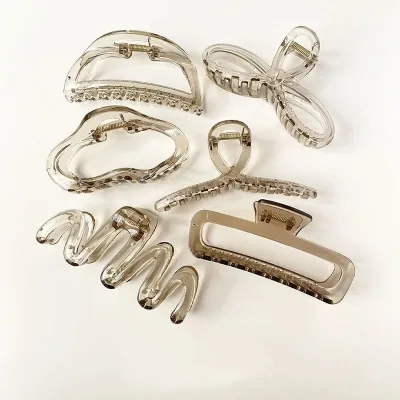 Jelly Grab Clip Large Premium Shark Clip Back of Head Temperament