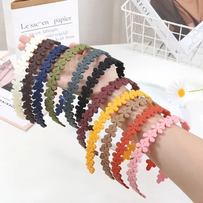 1PCS Acrylic Sweet Flower Headband for women hair bands accessories Cute Flower Headbands Hair Accessories Fashion Headw