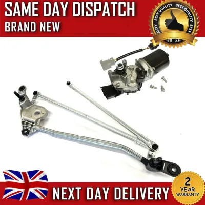 New Front Windscreen Wiper Motor + Linkage for Dacia Sandero Logan ...