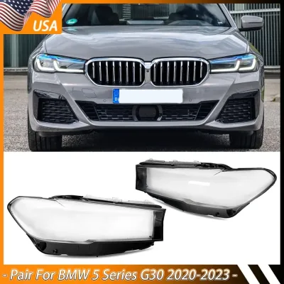 Headlamp Lens Cover Left Right Shell for BMW 5 Series G30 530i 540i...