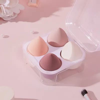 Voltsify 4-Pack Pink Makeup Sponge Dry Wet Dual Use