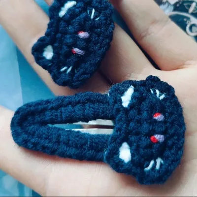 1Pcs Game Hair Clips for Girls Clip Pins BB Hairpins Wanderer Kabukimono Balladeer Hat Guy Cartoon Cat Plush Barrettes