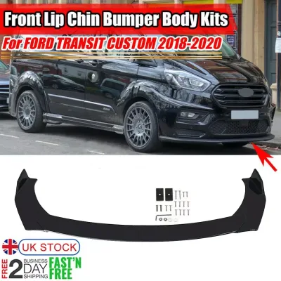 For FORD TRANSIT CUSTOM 2018-2020 Front Bumper Lip Spoiler Splitter...