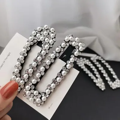 Pearl BB Side Bangs Clip Fashion Hair Accessory for Loose Hair