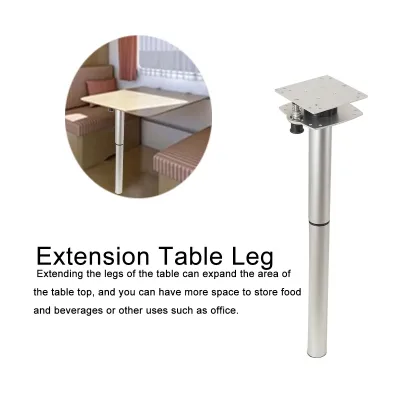 RV Camper Double-Layer Swivel Table Leg Wall Mount Folding Extendable