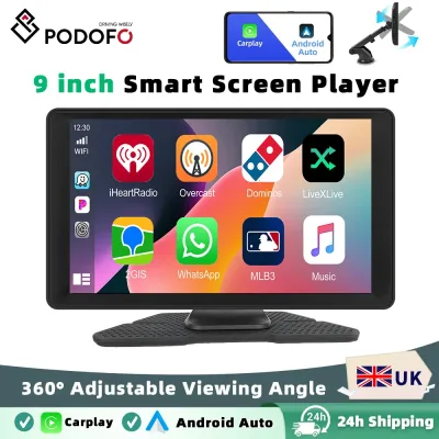 Podofo 9inch Car Smart Screen Multimedia Video Player Wireless Carp...