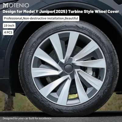 Tesla Model Y Juniper 2025–2026 19-Inch Wheel Hub Caps Full Rim Set of 4