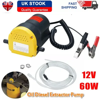 60W 12V Electric Car Engine Diesel Fuel Pump Oil Transfer Extractor Fluid Siphon