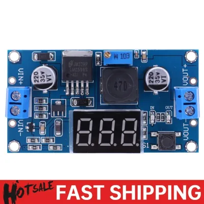 LM2596 DC-DC Step-Down Module With Display Power Supply Module Input 25V-40V Output 1.25V-37V Buck Converter 3A High Eff