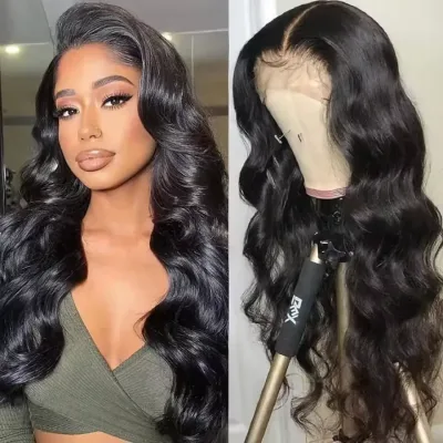 Pre Cut No Glue Body Wave Glueless Wigs Human Hair for Women Brazil...