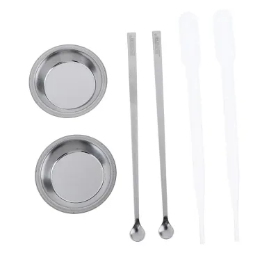 2Pcs Color Paint Tray Model Toning Palette Tool with Paint Stirrer Dropper