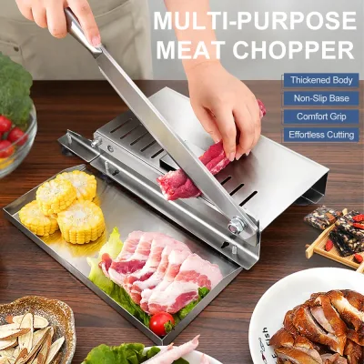 Easy-Clean Stainless Steel Frozen Meat Slicer Bone Cutting Tool For Beef Mutton Roll Vegetable Slice Durable Kitchen Too