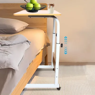 Desk Mobile Standing Table Laptop Table With 4 Rollers Laptop 70-90cm Standing Table Height Adjustable With Lockable Whe