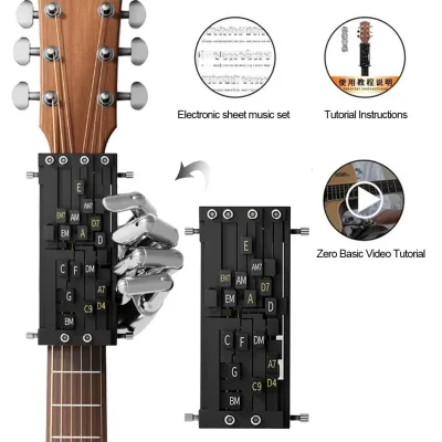 Guitar Chord Presser Guitar Chord Helper Guitar Learning Tools Guitar Aid Chords Trainer Guitar Accessories for Beginner