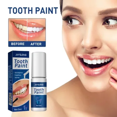 Instant Teeth Whitening Paint 5ml Remove Stains and Yellow Teeth Fast Acting Smile Brightener No Sensitivity Vegan Formu image 1