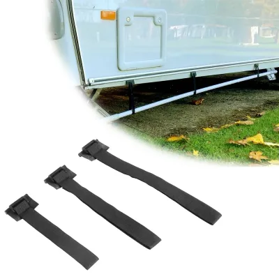 3PCS Caravan Waste Water Pipe Straps EHU Cable Fresh Water Inlet Pipe Support Strap Power Cord Hook Motorhome Accessory image 1