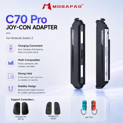MOBAPAD C70 For JoyCon Adapter Convenient Charging for Switch JoyCon For M6 HD M6S S1 S/HD Controllers on Nintendo Switch 2 - image 1