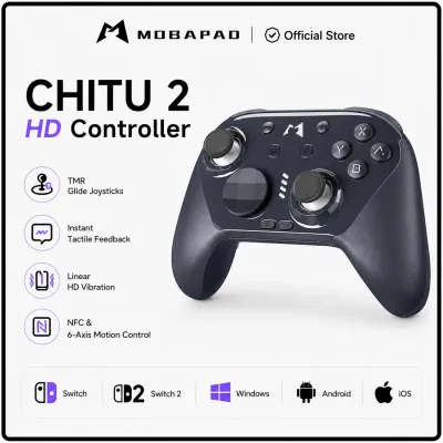 Mobapad CHITU 2 Bluetooth Controller with TMR Joysticks For Nintendo Switch 1/2 PC Android iOS with HD Rumble,NFC,Turbo Gamepad - image 1