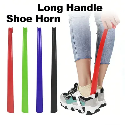 Extra Long Plastic Shoehorn Hotel Household Shoe Insertion Aid Lazy Shoe Horn Draw Helper Shoe Wearer Shoe Lifter image 1